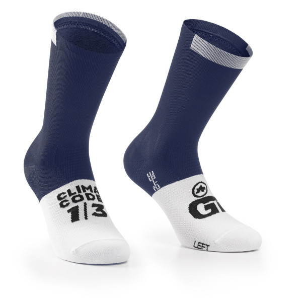 Assos GT c2 zeķes | Genesi Blue