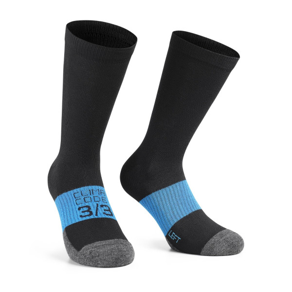Assos Winter Evo zeķes | blackSeries