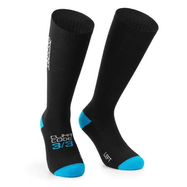 Assos Winter Ultraz Fugu zeķes | Black Series