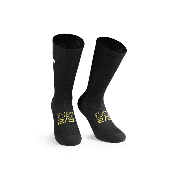 Assos Spring Fall P1 Zeķes | Black Series