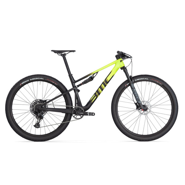 BMC Fourstroke Four kalnu velosipēds | Skābi dzeltens - melns