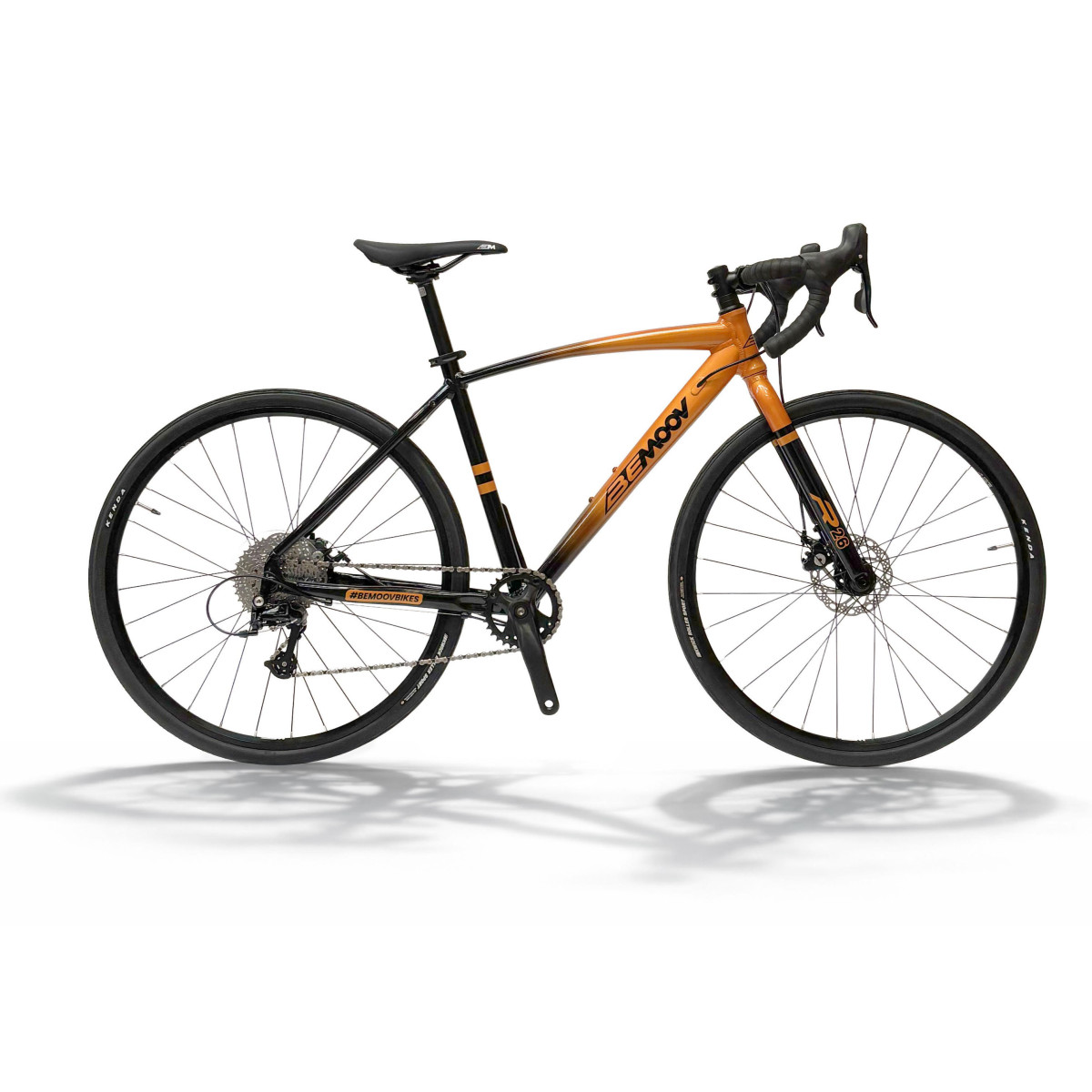 Bemoov R24 bērnu grants velosipēds | Orange Metal - Black