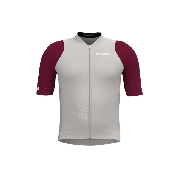 Bioracer Icon bērnu velokrekls | Warm Grey - Bordeaux