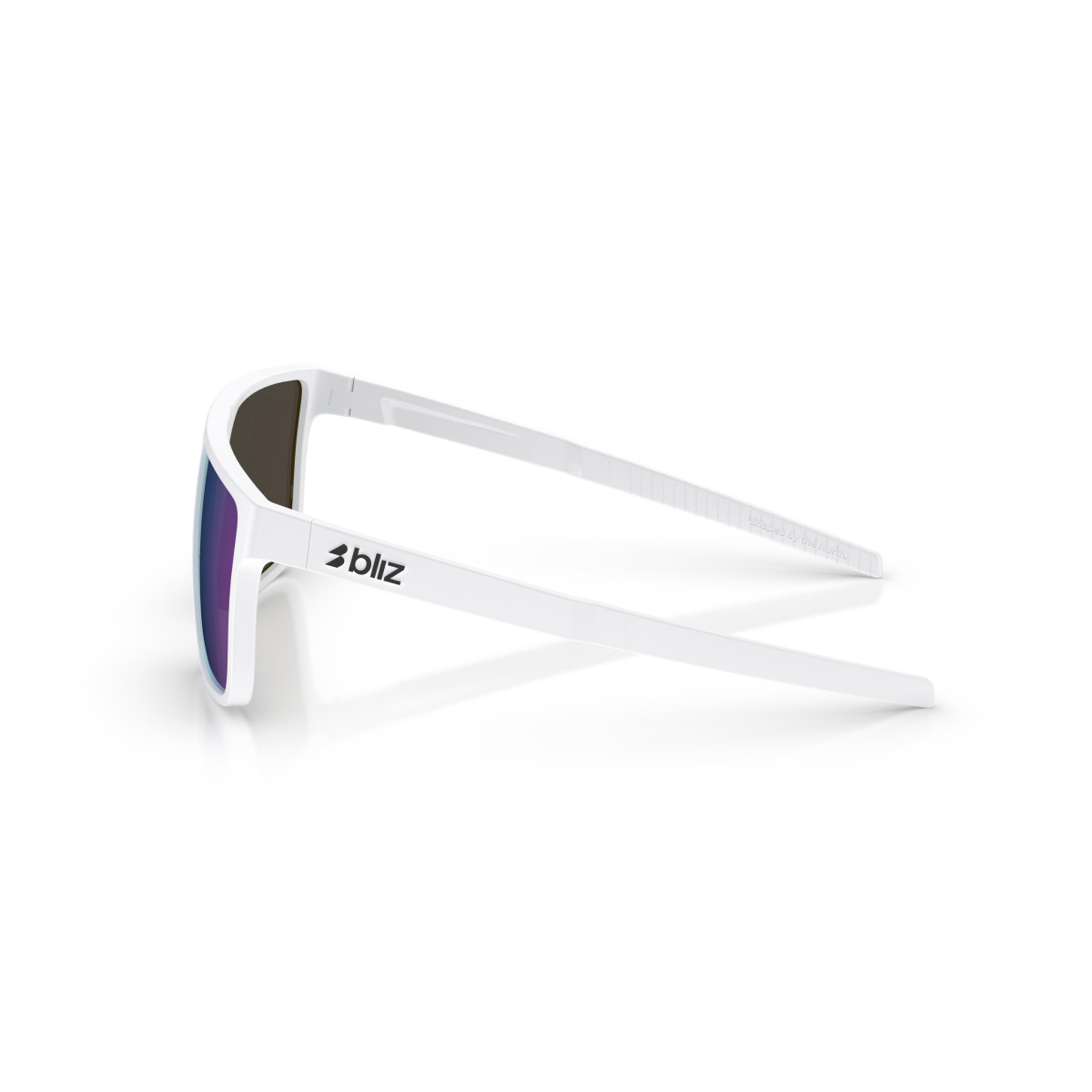 BLIZ A003  saulesbrilles | Matte White - Blue