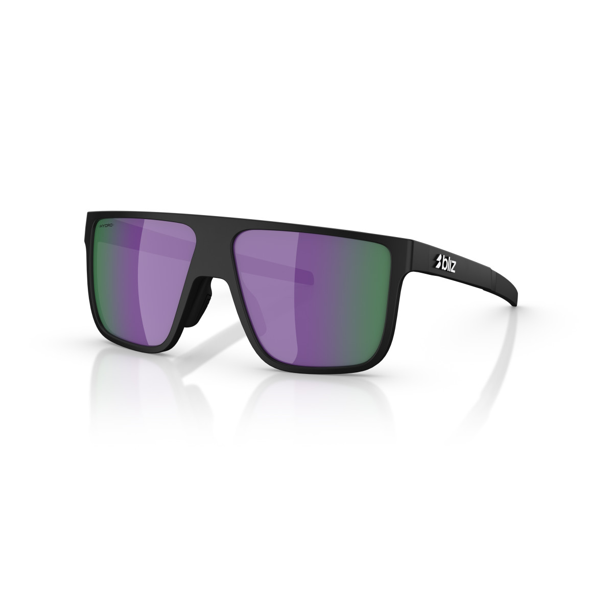 BLIZ A003  saulesbrilles | Matte Black - Brown Purple Multicolour