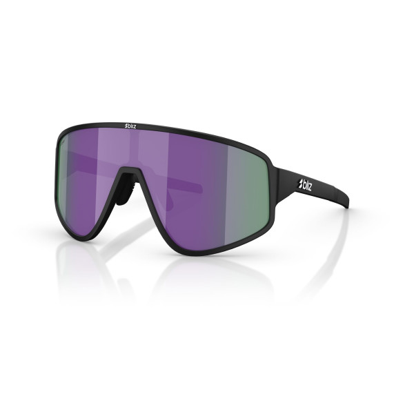 BLIZ A004 saulesbrilles | Matte Black - Brown Purple Multicolour