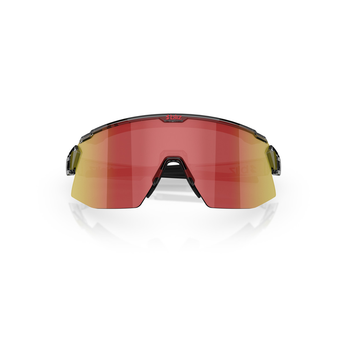 BLIZ Breeze saulesbrilles | Transparent Dark Grey - Red