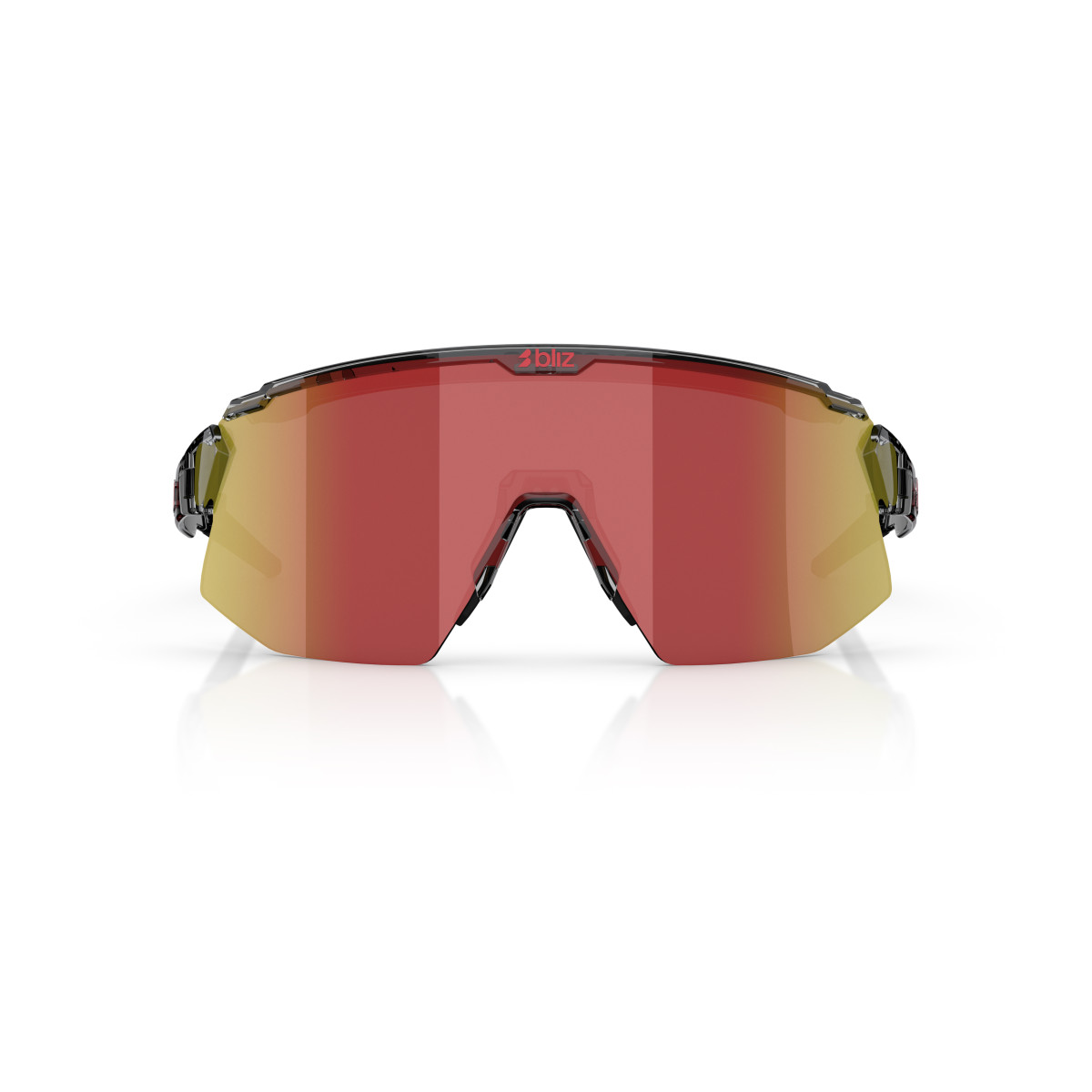 BLIZ Breeze saulesbrilles | Transparent Dark Grey - Red