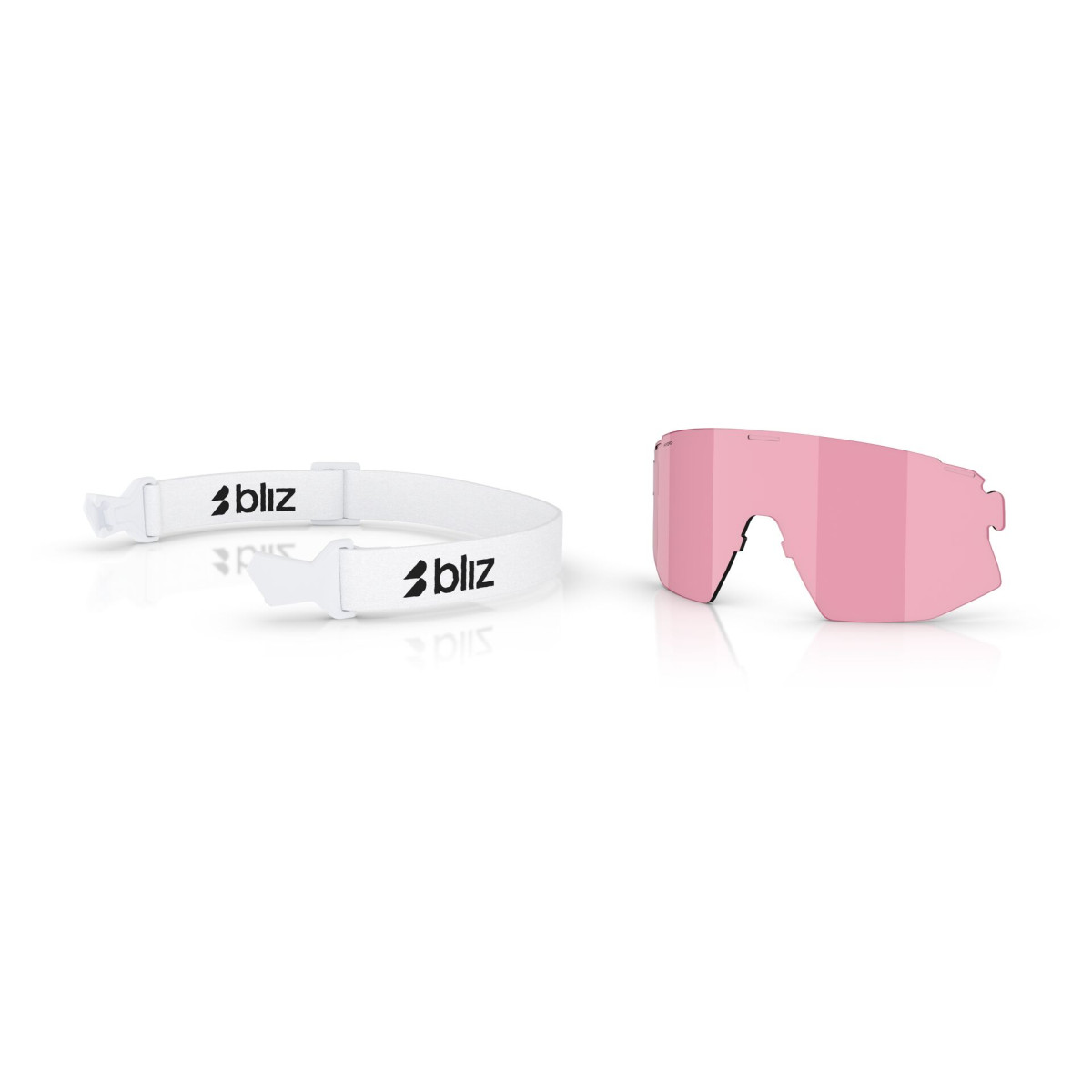 BLIZ Breeze saulesbrilles | Matte white - Smoke Blue Multicolour