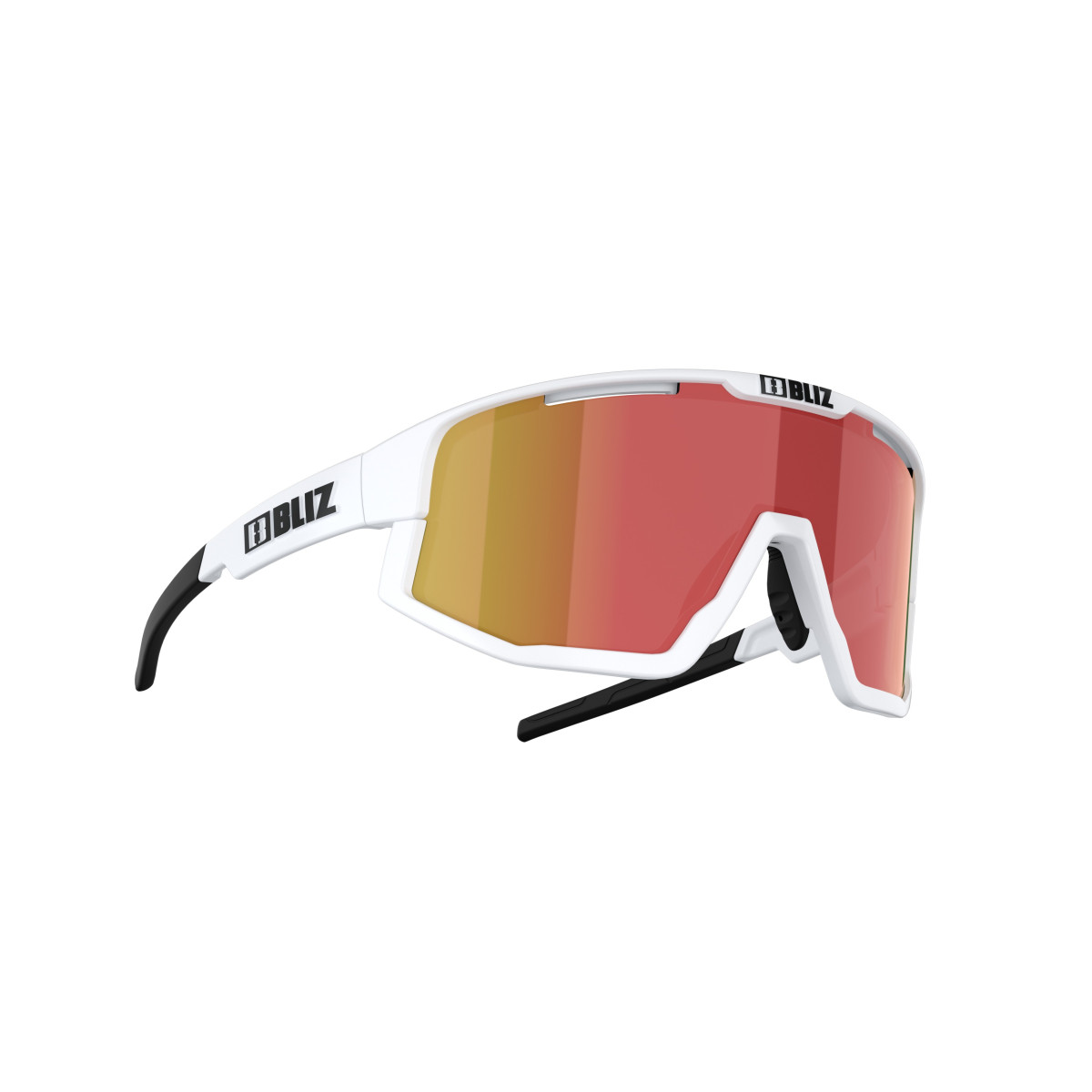 BLIZ Fusion saulesbrilles | White - Smoke Red
