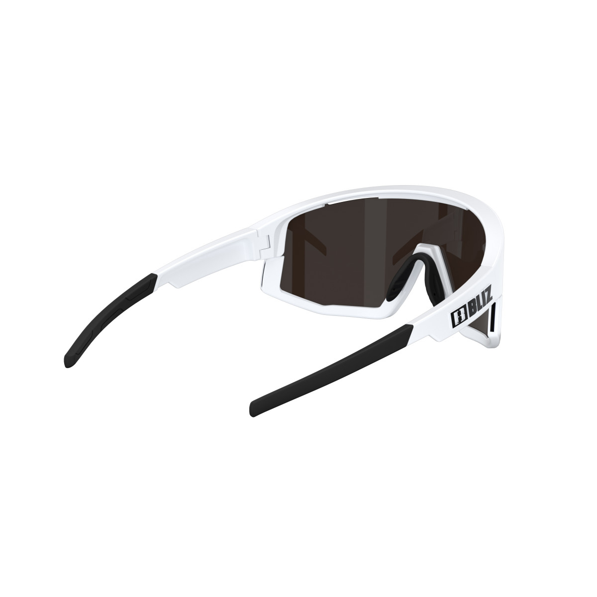 BLIZ Fusion Small saulesbrilles | White - Brown Blue
