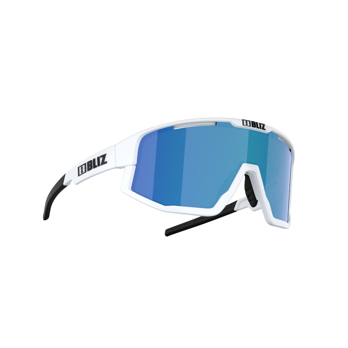 BLIZ Fusion Small saulesbrilles | White - Brown Blue