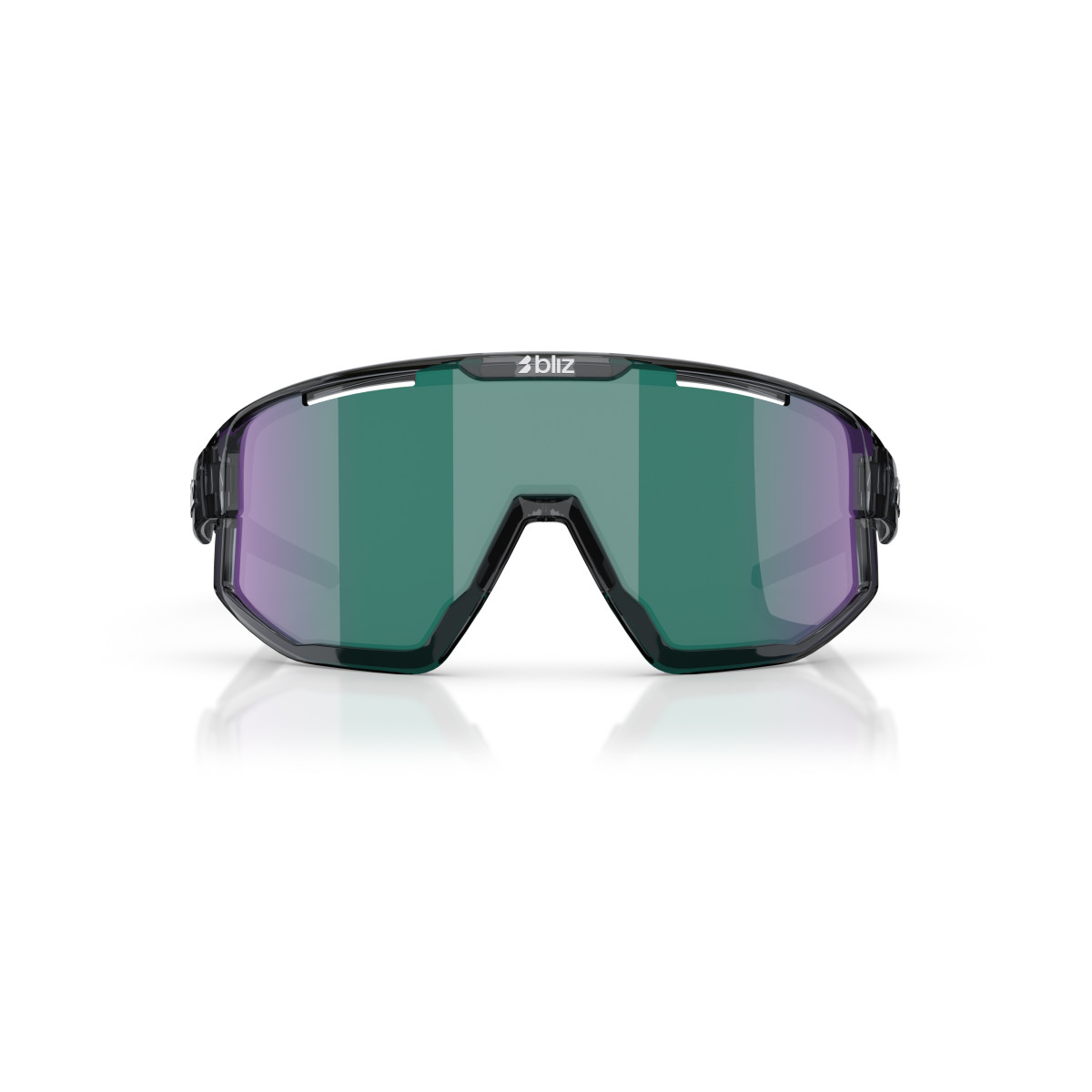 BLIZ Fusion Small saulesbrilles | Crystal Black - Brown Green
