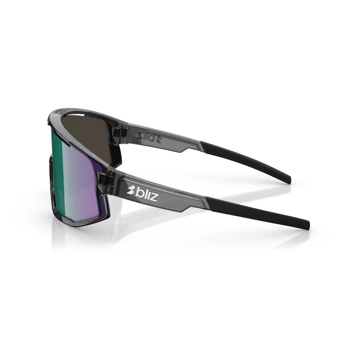 BLIZ Fusion Small saulesbrilles | Crystal Black - Brown Green