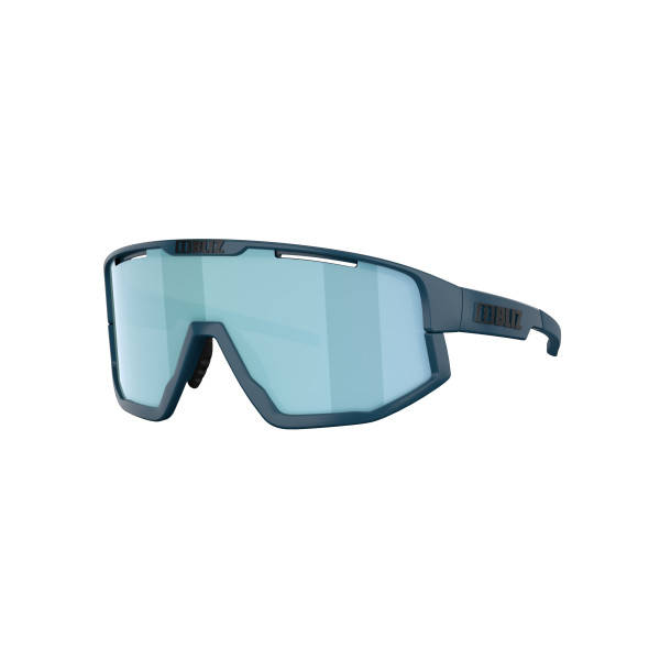 BLIZ Fusion Small saulesbrilles | Matte Blue - Smoke Mirror Ice Blue