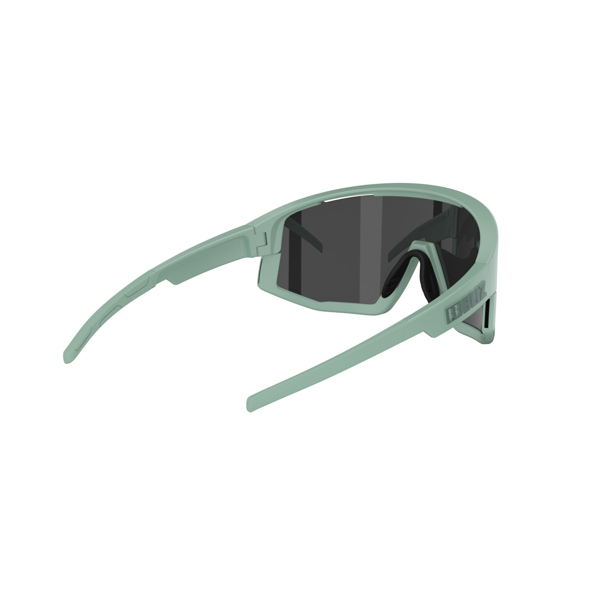 BLIZ Fusion Small saulesbrilles | Matte Green - Smoke Mirror Silver