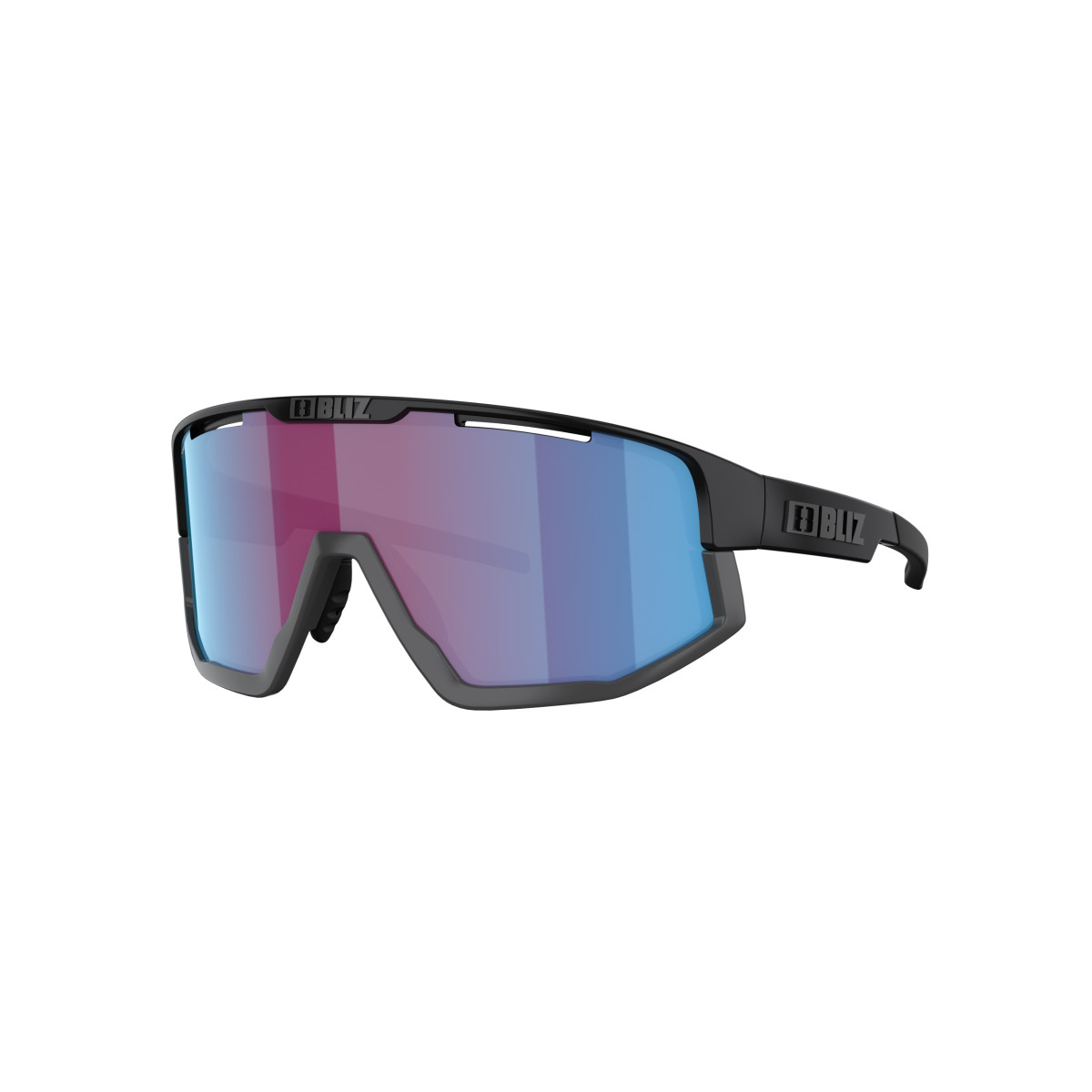 BLIZ Fusion Small saulesbrilles | Nano Optics - Nordic Light | Matte Black - Rose Violet Blue