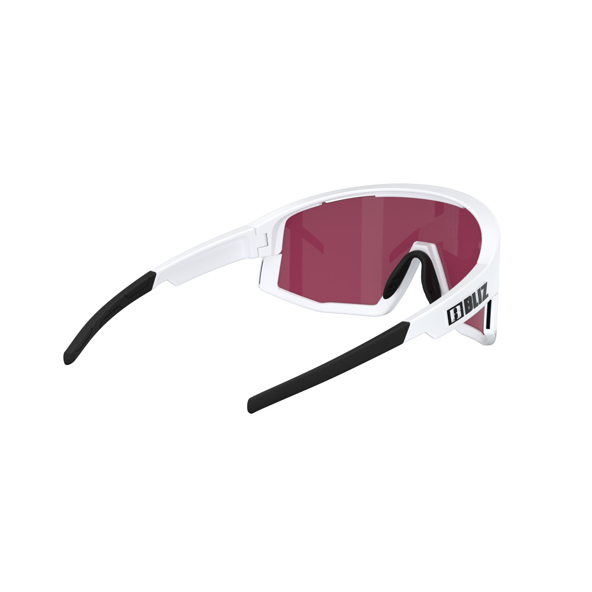 BLIZ Fusion Small saulesbrilles | Nano Optics - Nordic Light | Matte White - Rose Violet Blue