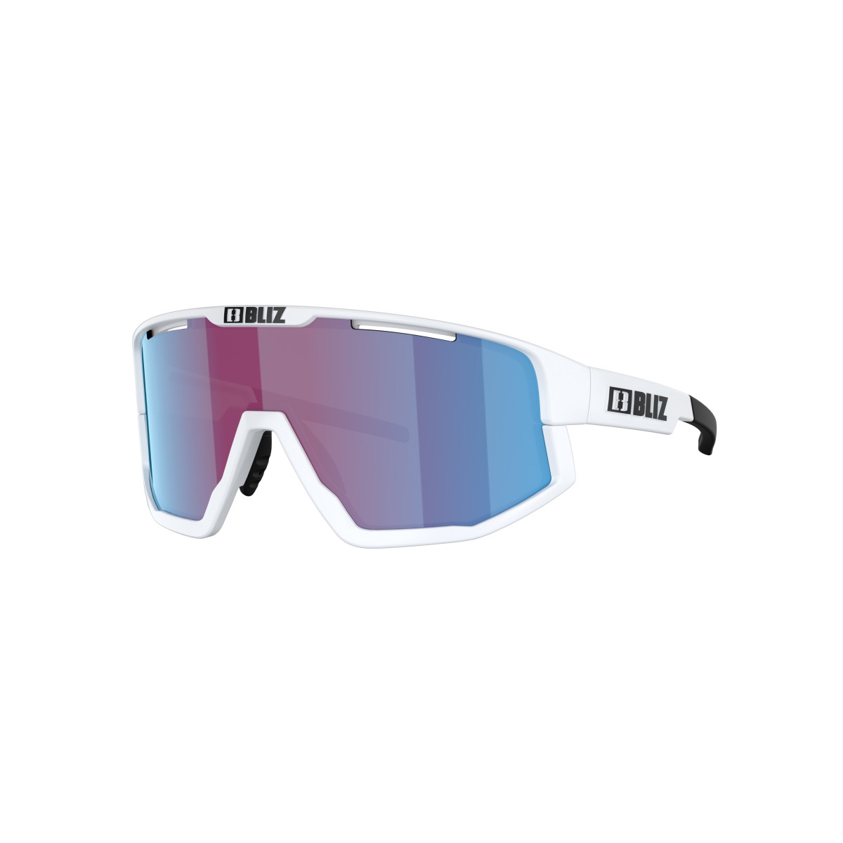 BLIZ Fusion Small saulesbrilles | Nano Optics - Nordic Light | Matte White - Rose Violet Blue
