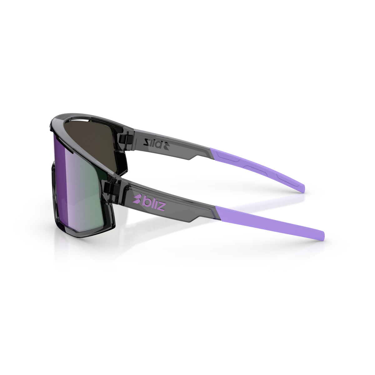 BLIZ Fusion Small saulesbrilles | Crystal Black - Purple