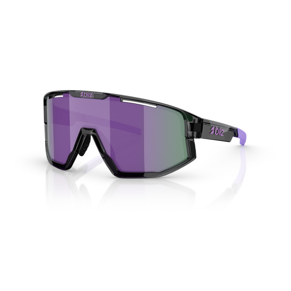BLIZ Fusion Small saulesbrilles | Crystal Black - Purple