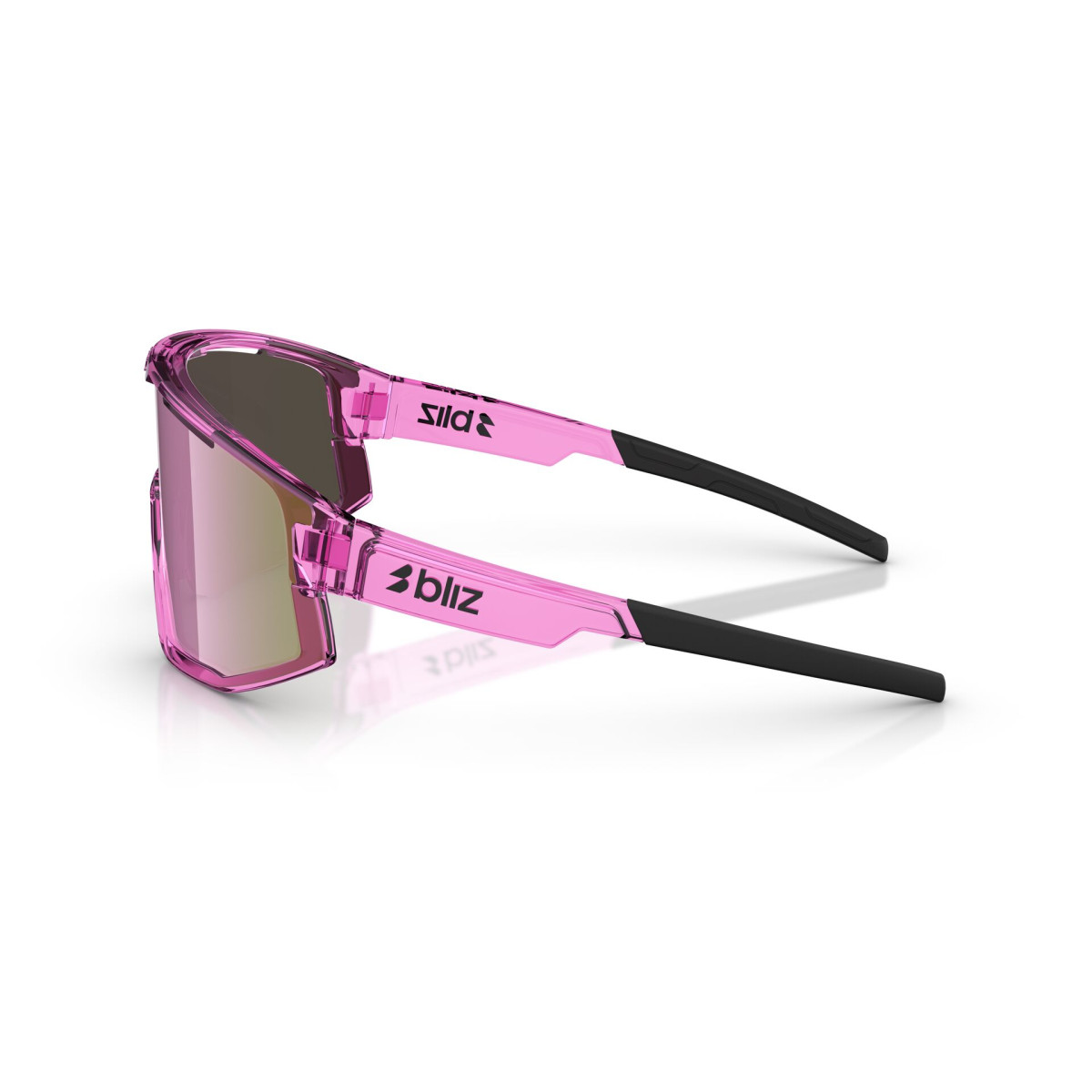 BLIZ Fusion Small saulesbrilles | Transparent Pink - Brown Rose Multicolour