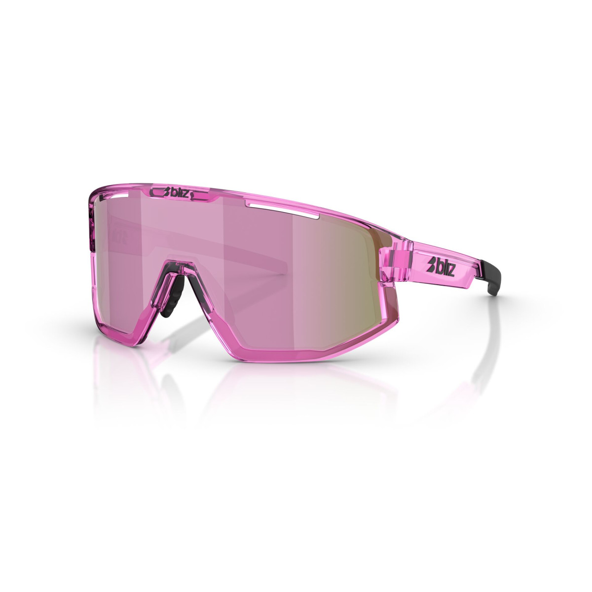 BLIZ Fusion Small saulesbrilles | Transparent Pink - Brown Rose Multicolour