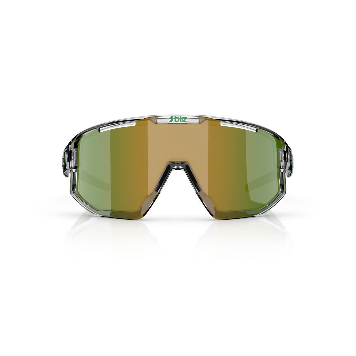 BLIZ Fusion saulesbrilles | Transparent White - Green