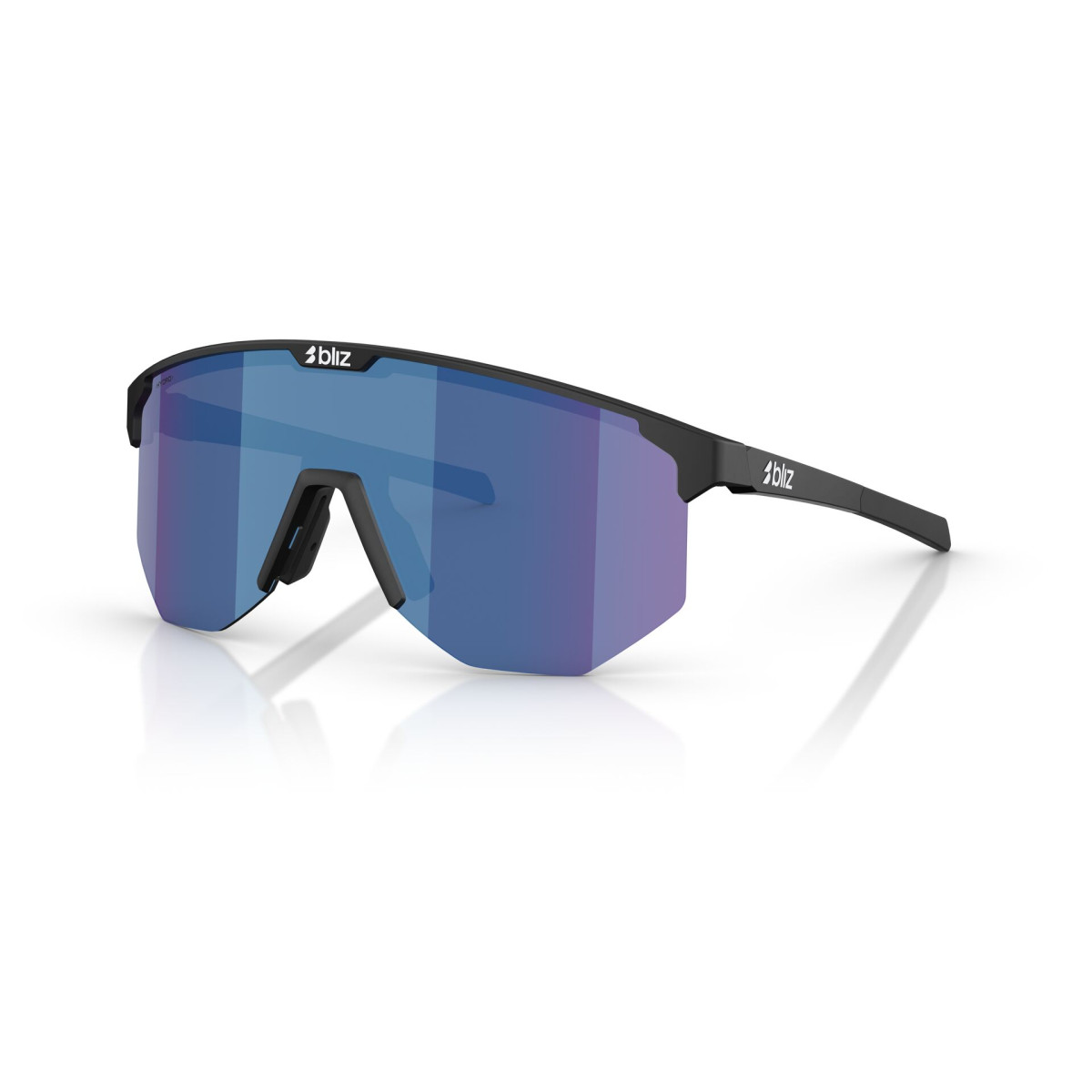 BLIZ Hero Small saulesbrilles | Matte Black - Smoke Blue Multicolour