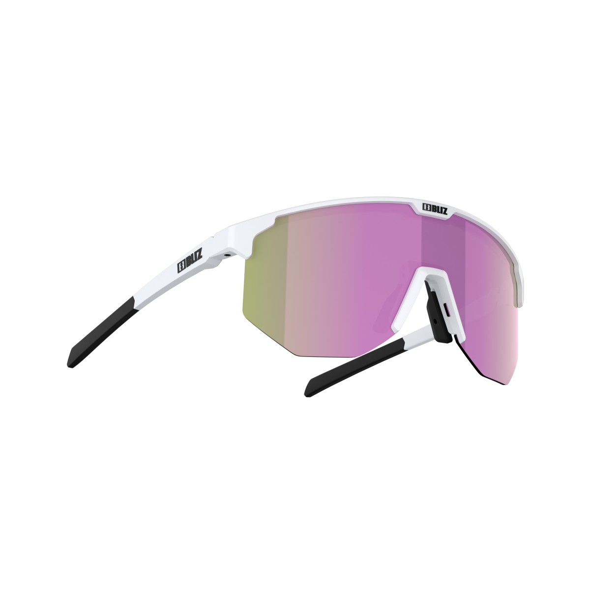 BLIZ Hero saulesbrilles | White - Brown Pink