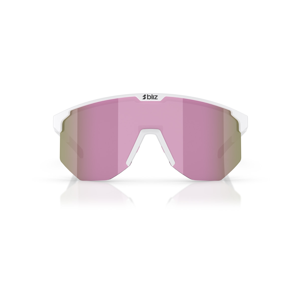 BLIZ Hero saulesbrilles | White - Brown Pink
