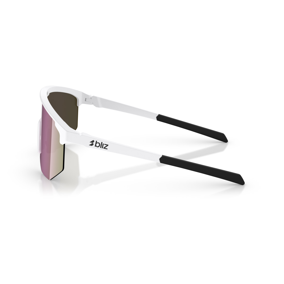 BLIZ Hero saulesbrilles | White - Brown Pink