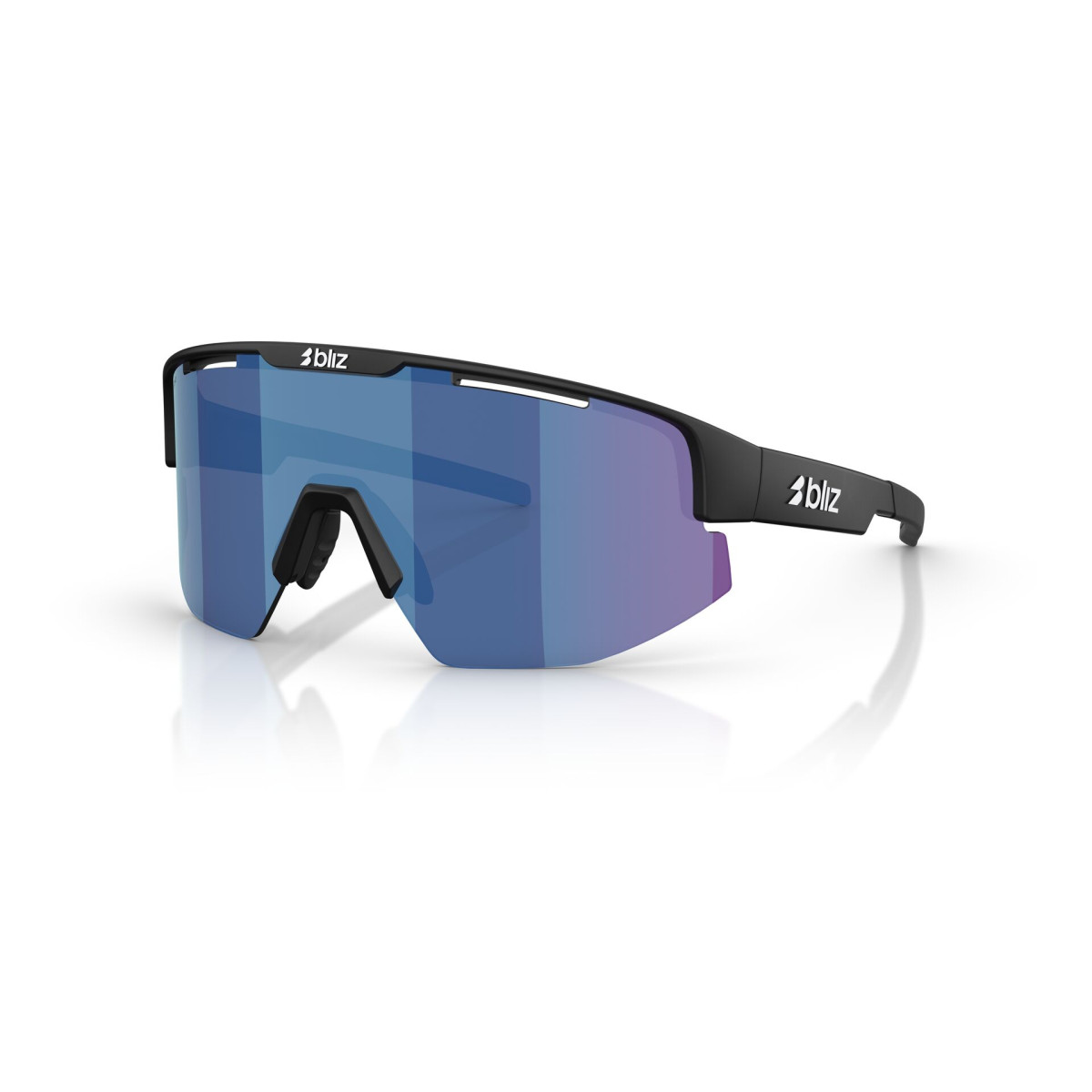 BLIZ Matrix Small saulesbrilles | Matte Black - Smoke Blue Multicolour