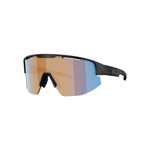 BLIZ Matrix Small saulesbrilles | Nano Optics - Nordic Light | Black - Coral Orange Blue