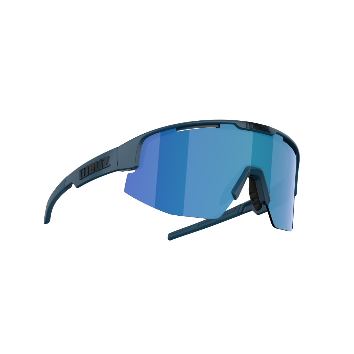 BLIZ Matrix saulesbrilles | Matte Blue - Brown Mirror Blue
