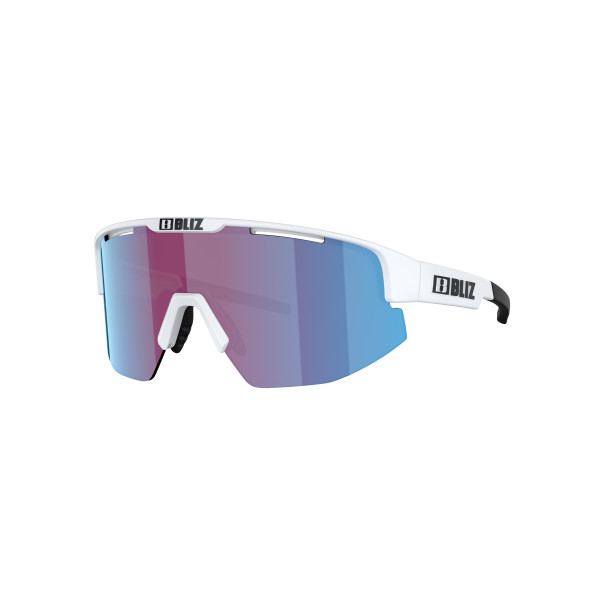 BLIZ Matrix Small saulesbrilles | Nano Optics - Nordic Light | Matte White - Rose Violet Blue