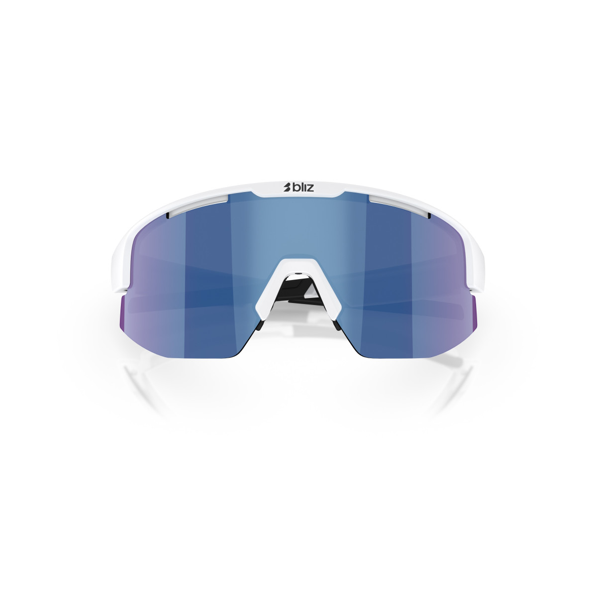 BLIZ Matrix Small saulesbrilles | White - Smoke Blue