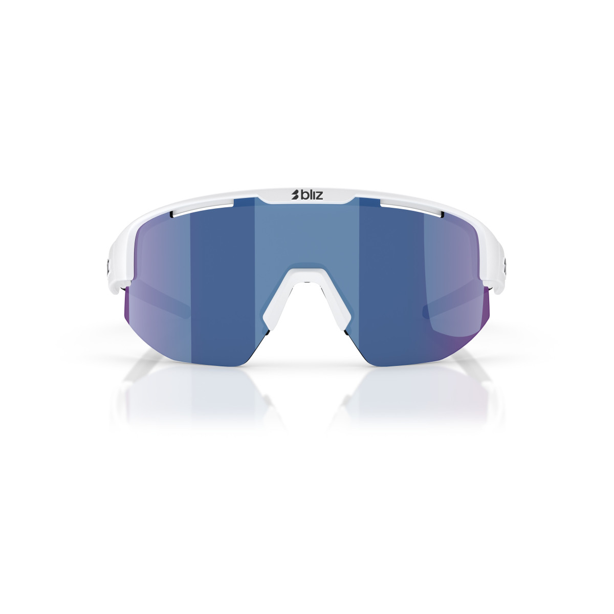 BLIZ Matrix Small saulesbrilles | White - Smoke Blue