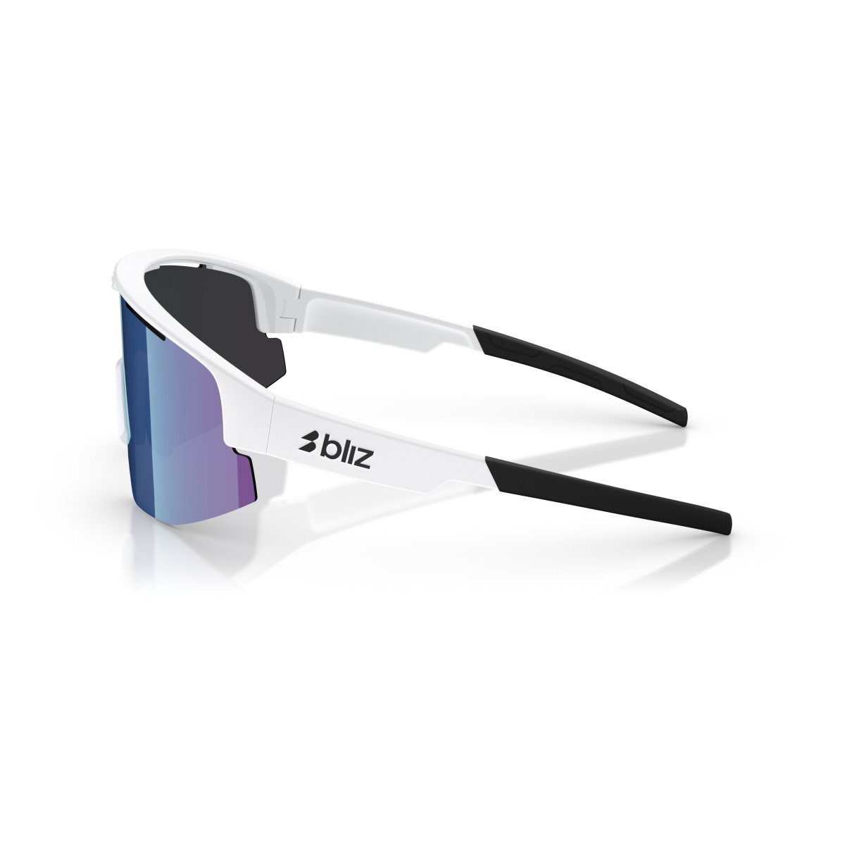 BLIZ Matrix Small saulesbrilles | White - Smoke Blue