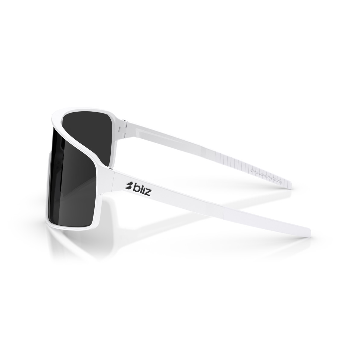 BLIZ P001 Small saulesbrilles | Matte White - Smoke