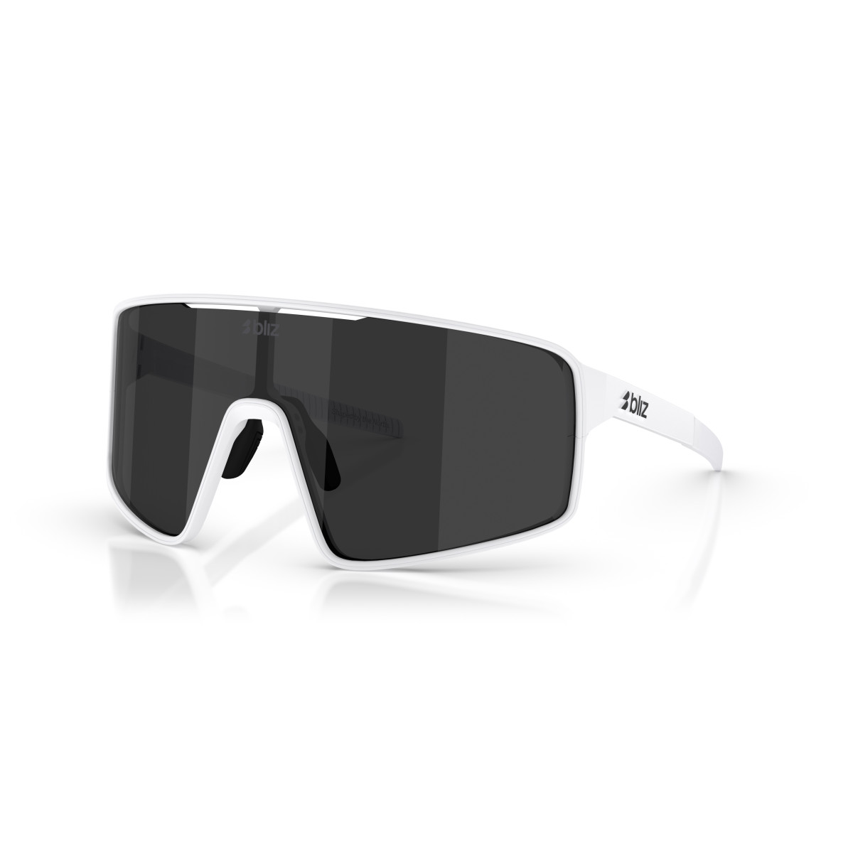 BLIZ P001 Small saulesbrilles | Matte White - Smoke