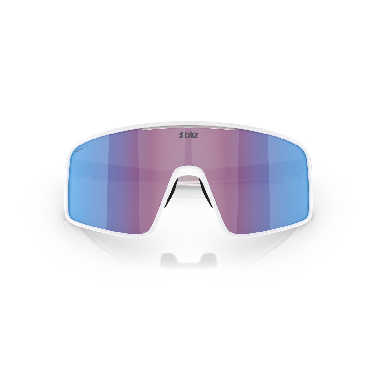 BLIZ P001 Small saulesbrilles | Nano Optics - Nordic Light | Matte White - Rose Violet Blue