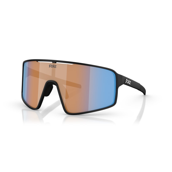 BLIZ P001 saulesbrilles | Nano Optics - Nordic Light | Matte Black - Coral Orange Blue