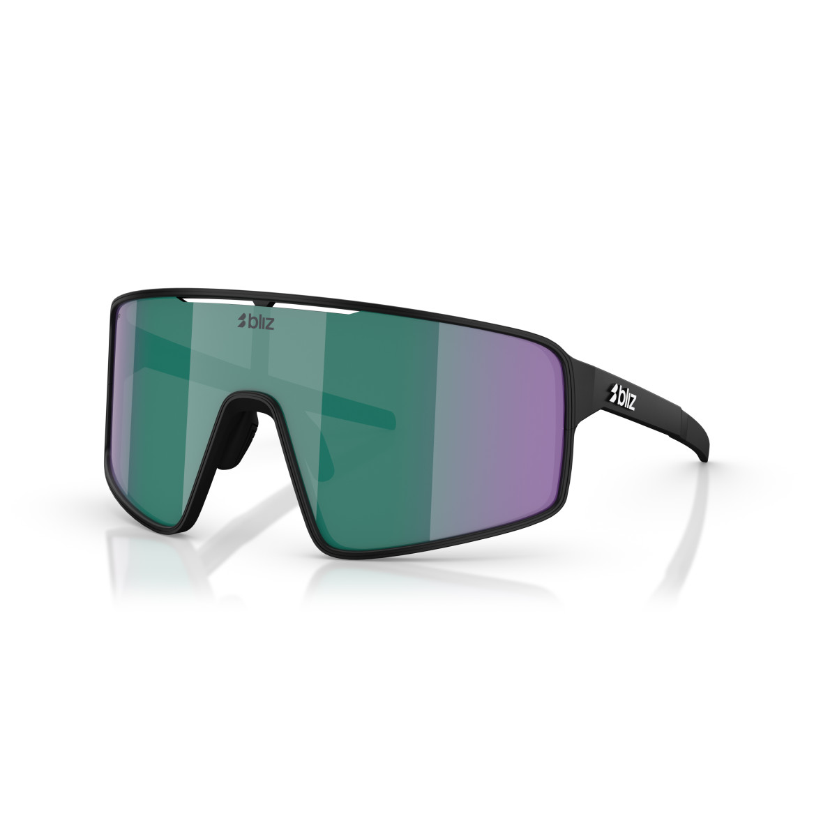 BLIZ P001 saulesbrilles | Black - Brown Green Multicolour