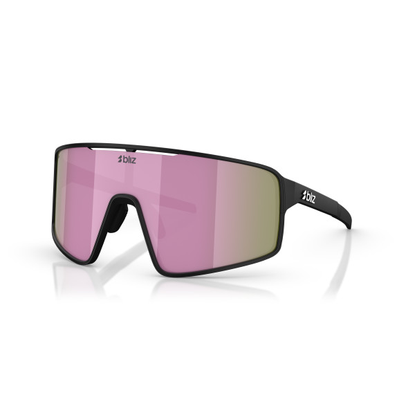 BLIZ P001 Small saulesbrilles | Matte Black - Brown Pink Multicolour