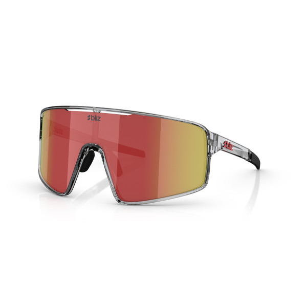 BLIZ P001 saulesbrilles | Transparent Dark Grey - Red
