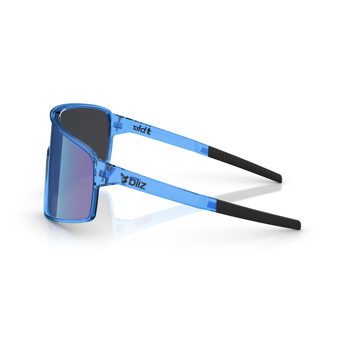 BLIZ P001 Small saulesbrilles | Transparent Blue - Smoke Blue Multicolour