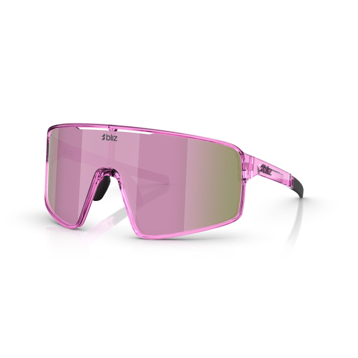 BLIZ P001 Small saulesbrilles | Transparent Pink - Brown Rose Multicolour