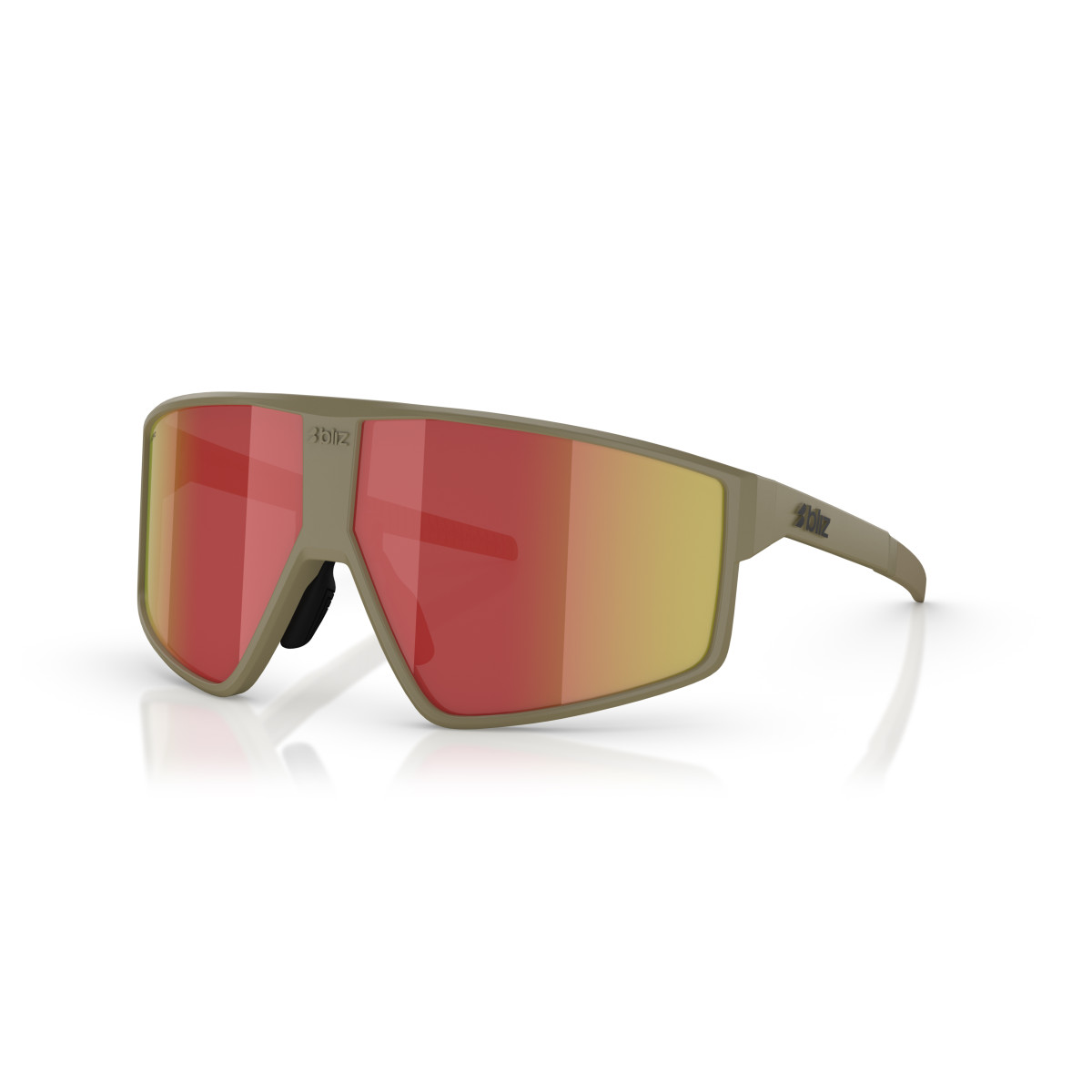 BLIZ P002 saulesbrilles | Matte Camo Green - Red Revo