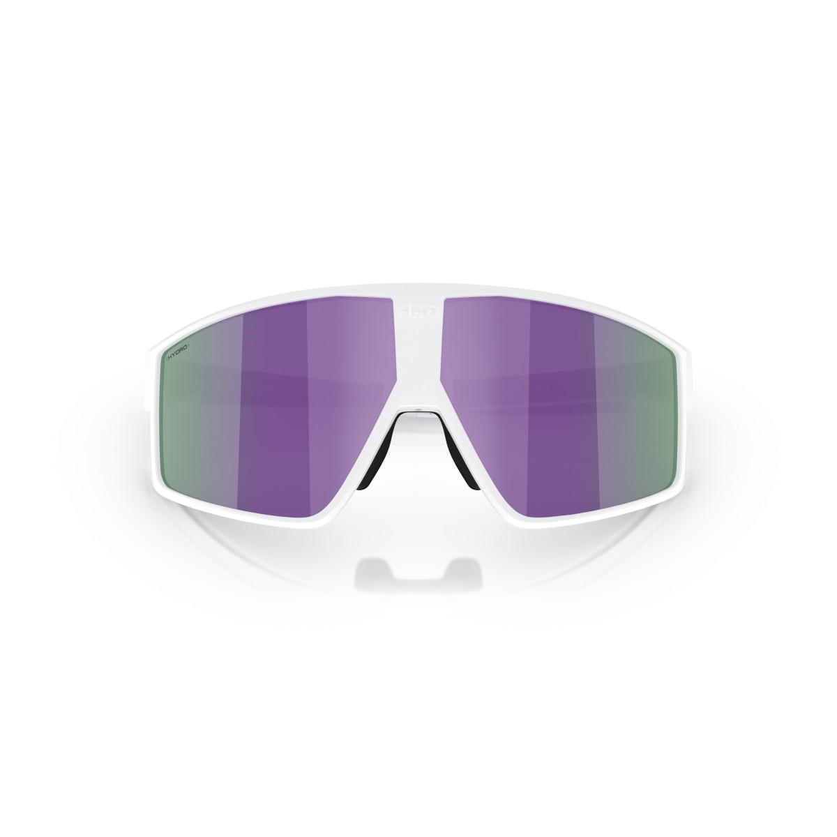BLIZ P002 Small saulesbrilles | Matte White - Brown Purple Multicolour